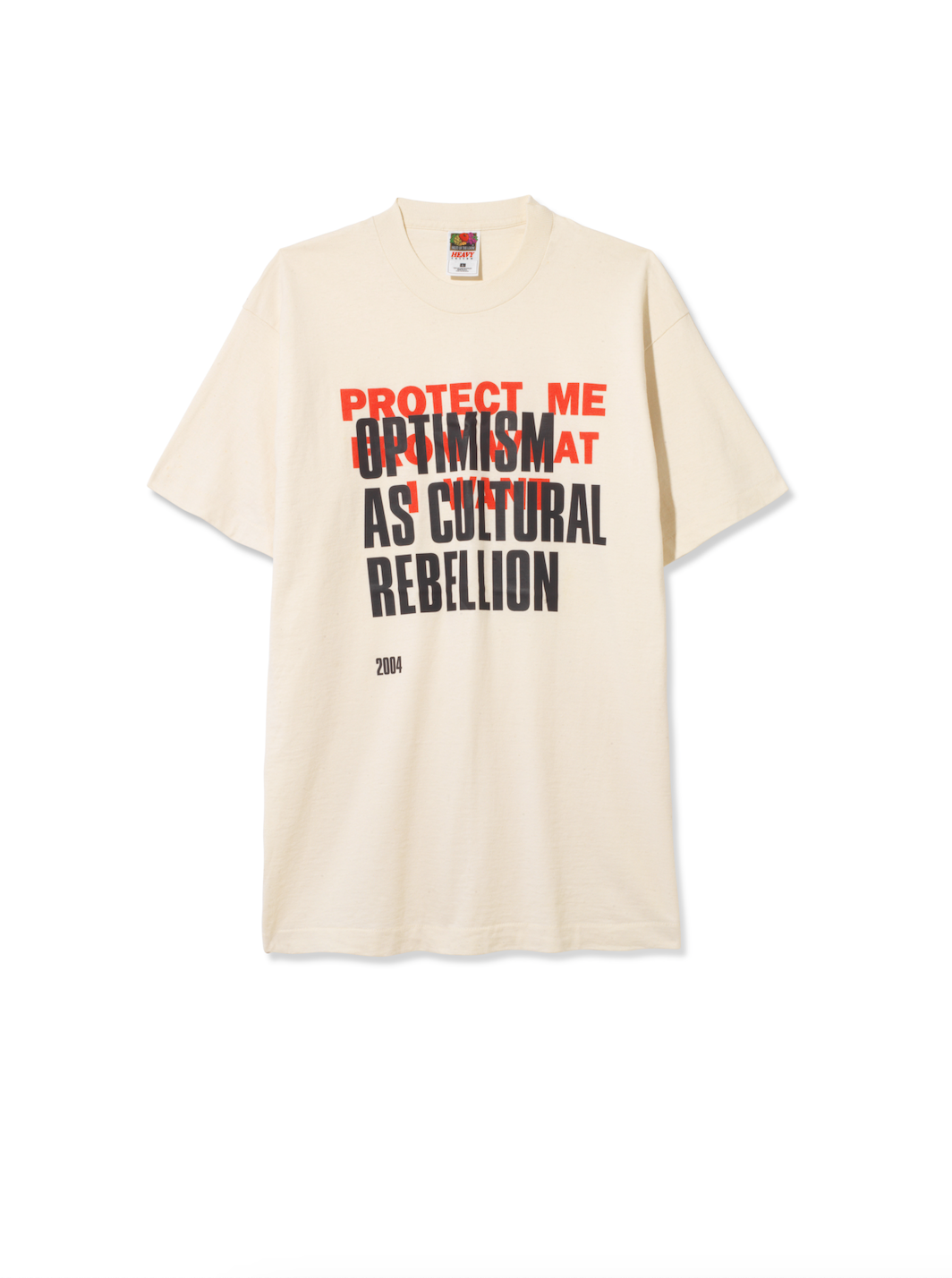 Optimism as Cultural Rebellion T-Shirt - Extended Mix (Protect me from what I want - Cream) - 2025