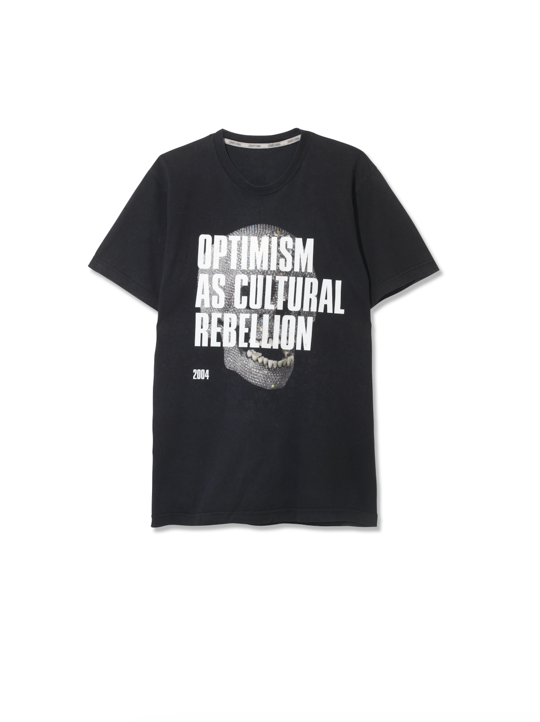 Optimism as Cultural Rebellion T-Shirt - Extended Mix (Diamond Skull) - 2025