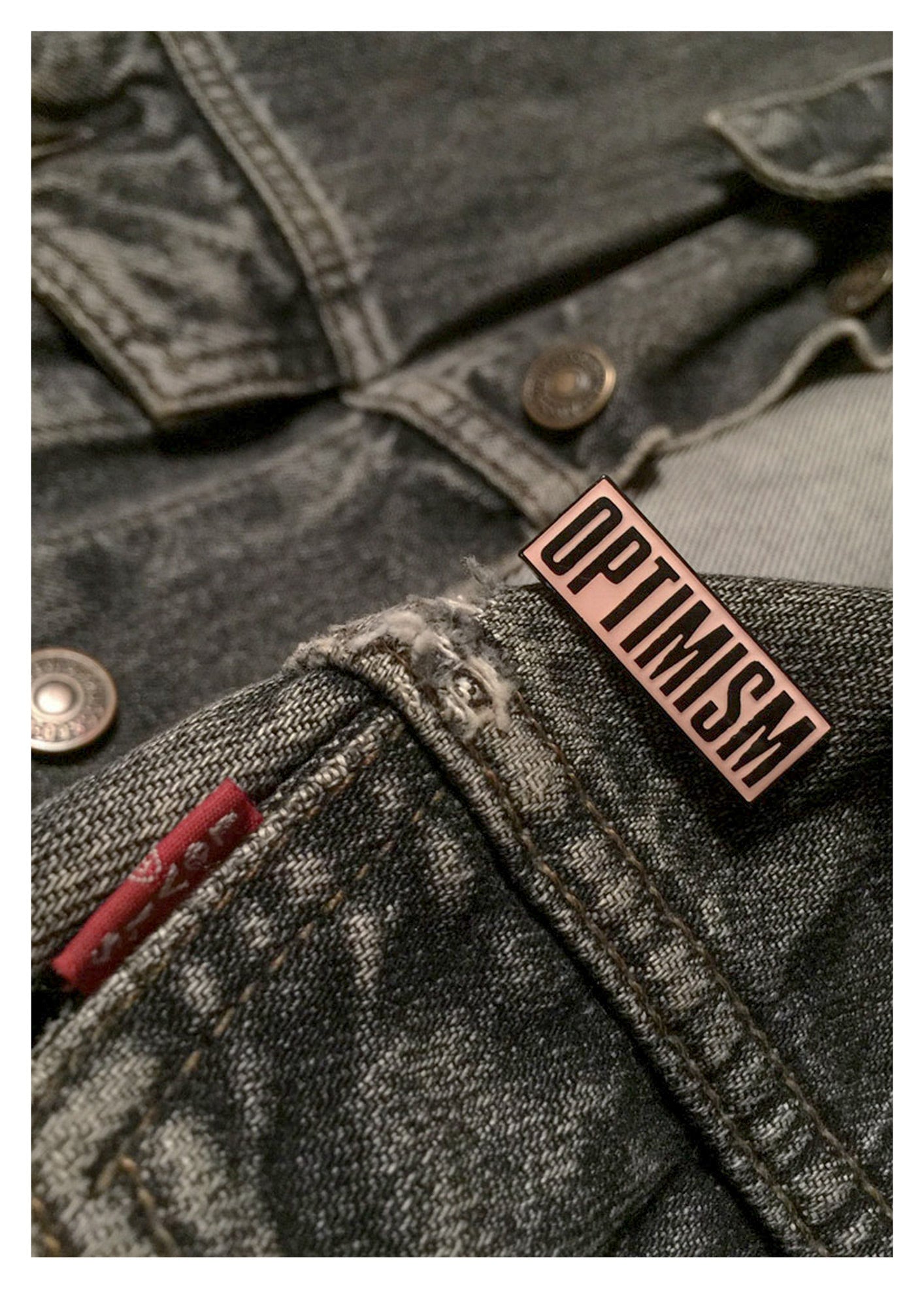 OPTIMISM - enamel pin